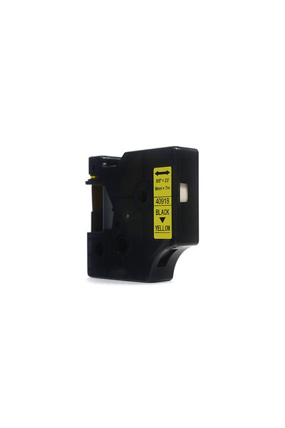 JetWorld Taśma Zamiennik Dymo D1 Czarny na Żółtym 9mm x 7m LM100 , LM120, LM150, LM160,