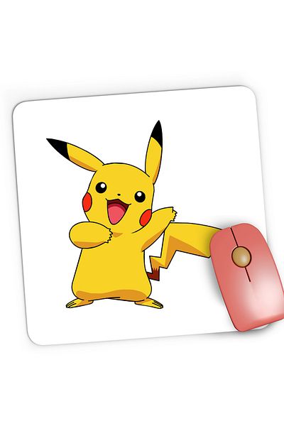 OEM Mousepad Gaming Pokemon Go Pikachu Youtube Card, 21x19 cm