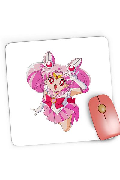 OEM Mousepad Gaming Sailor Moon Chibiusa Pink Craciun, 21x19 cm