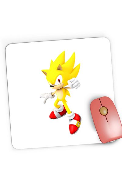OEM Mousepad Gaming Super Sonic the Hedgehog Desene Animate Cartoon, 21x19 cm