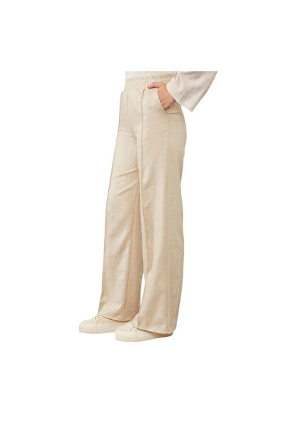 Levidor Trousers with Elastic Waist and Stripe Detail