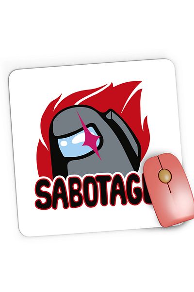 OEM Mousepad Gaming Sabotage Among Us, 21x19 cm