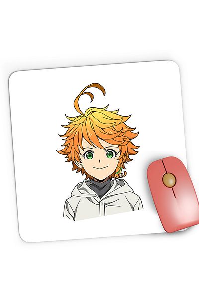 OEM Mousepad Gaming The Promised Neverland Emma Anime Manga, 21x19 cm