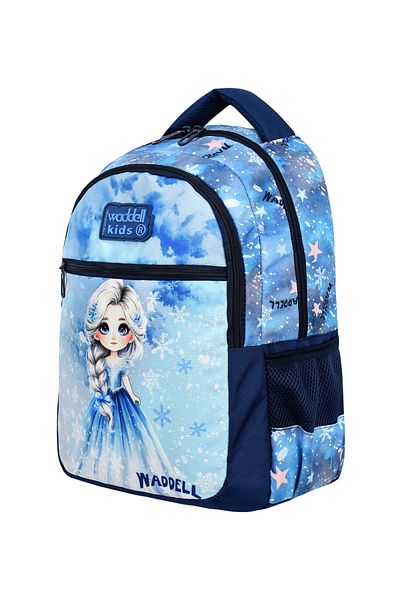 Royal Glow Accesoriu tematic Ice Girl Cadou Princess Girl Geanta pentru școală primară Set termic pentru nutriție și stilou