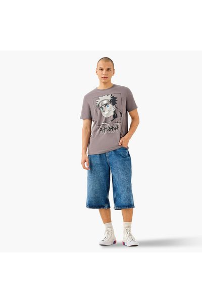 SP Characters Naruto Print Regular Fit T-shirt