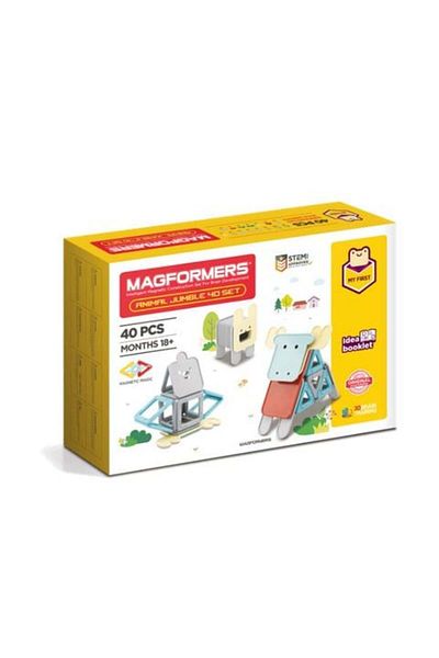 Clicstoys Magnetic building set - Magformers Animals
