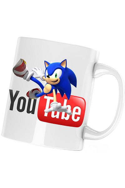OEM Cana Sonic the Hedgehog Youtube Youtuber Creator, alba, 330 ml