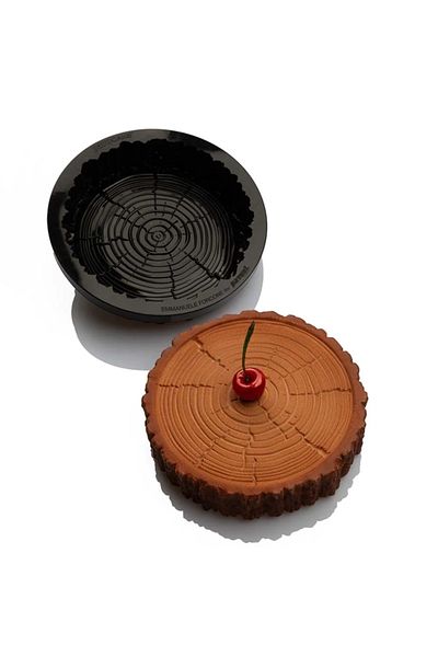 Pavoni Forma din silicon pentru tort 3D trunchi de copac, Foresta by Emmanuele Forcone, 1000 ml