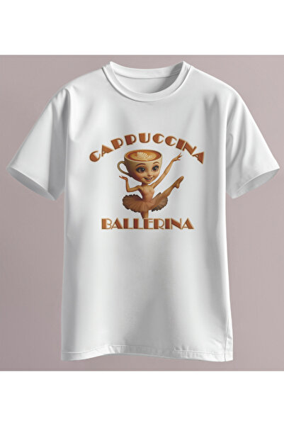 donamod Tricou Cappuccina Ballerina Italian Brainrot