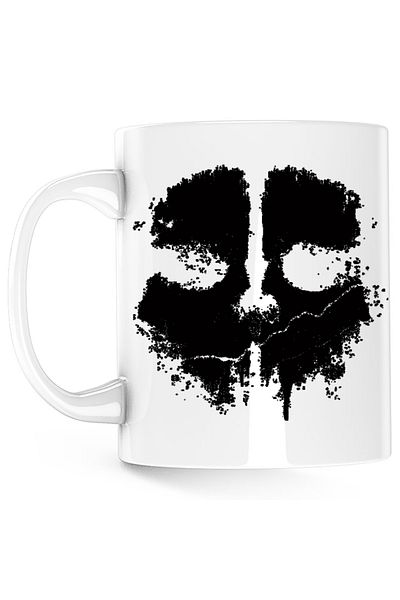 OEM Cana Call of Duty Black Mask Ghosts Skull, alba, 330 ml