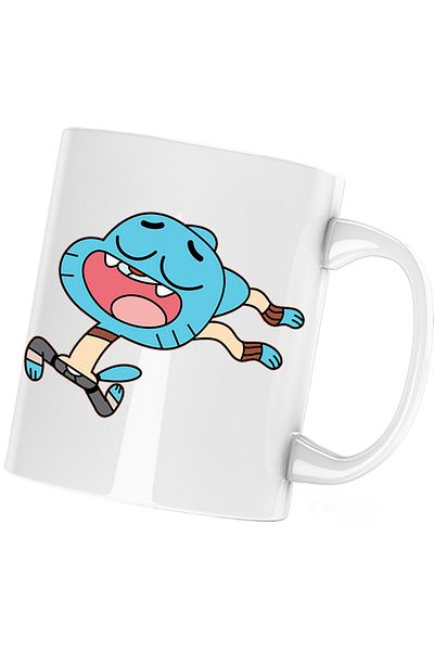 OEM Cana Gumball World Running Cartoon Minecraft, alba, 330 ml