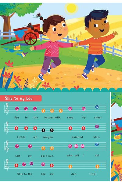 North Parade Children's book, NPP, Skip To My Lou - Children's Musical Piano Book, 3+ years