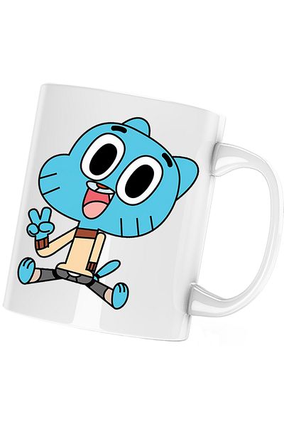 OEM The World of Gumball Baby Happy Mug, white, 330 ml