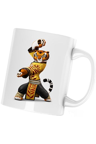 OEM Cana Kung Fu Panda Tigroaica Karate Ninja, alba, 330 ml