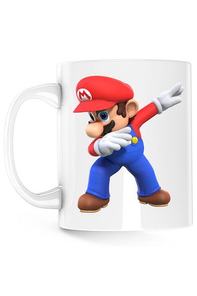 OEM Cana Super Mario Bros Fortnite Game, alba, 330 ml