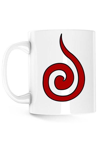 OEM Cana Naruto Uchiha Symbol Anime Logo, alba, 330 ml