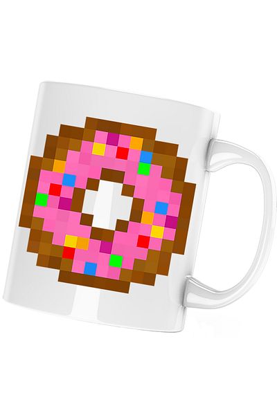 OEM Minecraft Donut Mug, white, 330 ml