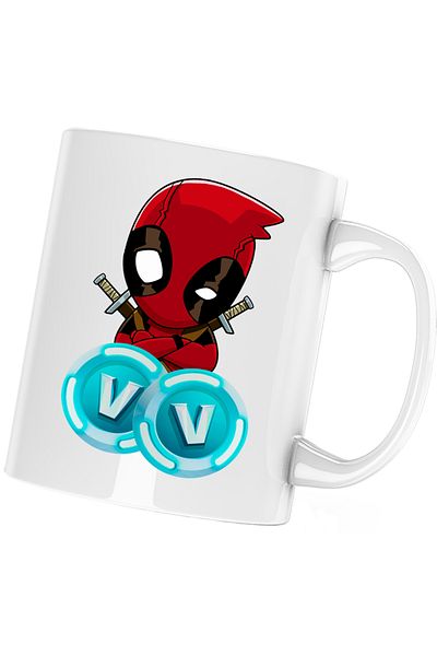 OEM Cana eadpool Fortnite VBucks Ninja, white, 330 ml