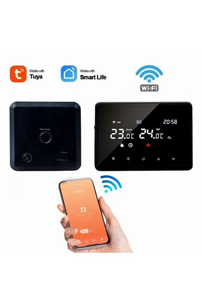 CLAUSTEEL ME98 Smart Wireless Thermostat, Remote Internet Control, Central Heating Compatible