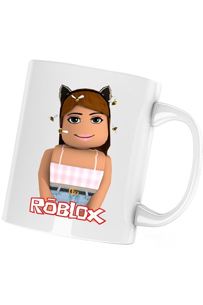 OEM Cana Roblox Girl Bee Cartoon, alba, 330 ml