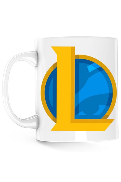 OEM Cana League of Legends Logo LoL Riot Games, alba, 330 ml