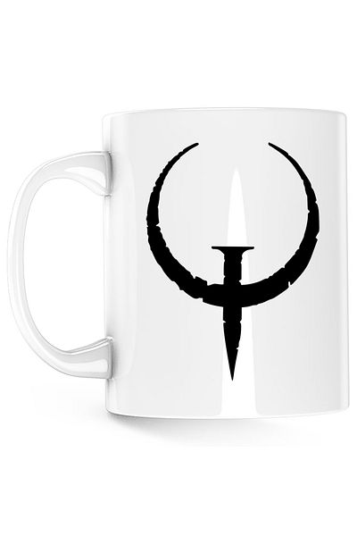 OEM Cana Quake Champions Arena Logo Emblem, alba, 330 ml