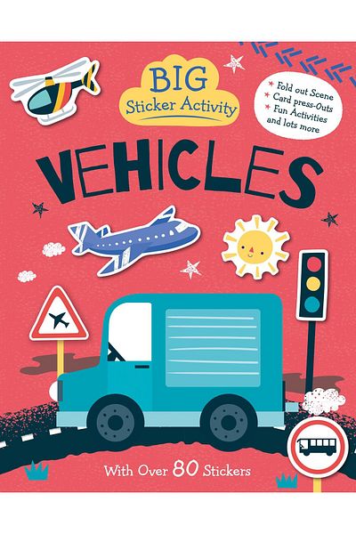 North Parade Children's book, NPP, Big Sticker Activity Book � Vehicles, 3+ years