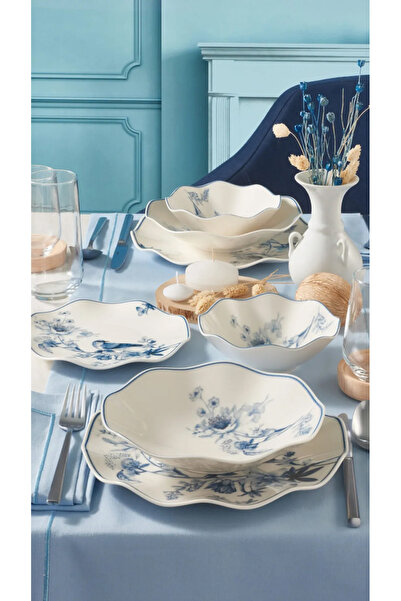 Güral Porselen Nesrin 26 Parça 6 Kişilik Bone Yemek Takımı