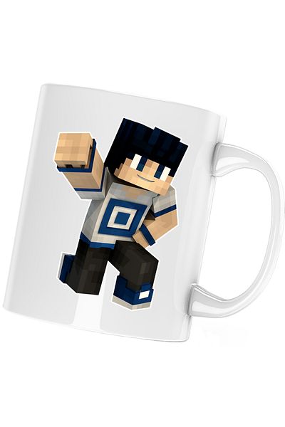 OEM Cana Skin Blue Lagoon Minecraft, alba, 330 ml