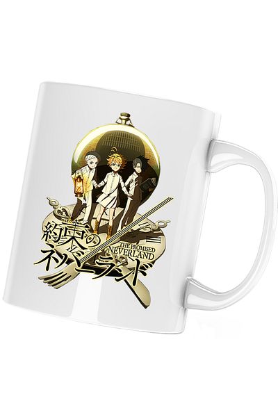 OEM The Promised Neverland Orphanage Prison Anime Mug, white, 330 ml