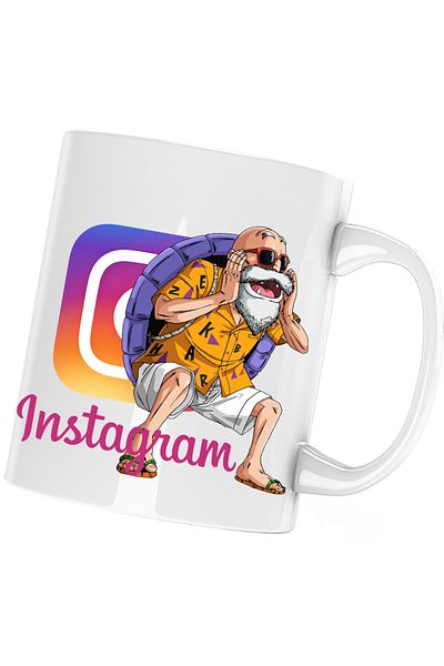 OEM Dragon Ball Z Instagram Sensei Grandpa Coach Insta Mug, white, 330 ml