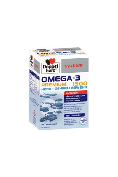 Doppelherz OMEGA 3 PREMIUM 1500 X 60 CAPSULE, SISTEM
