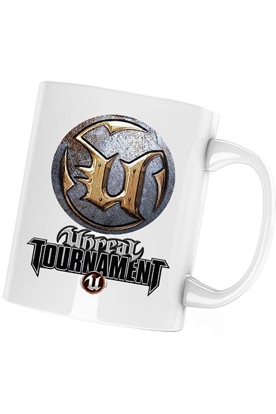 OEM Cana Quake Unreal Tournament Insigne Logo Emblem PS4, alba, 330 ml