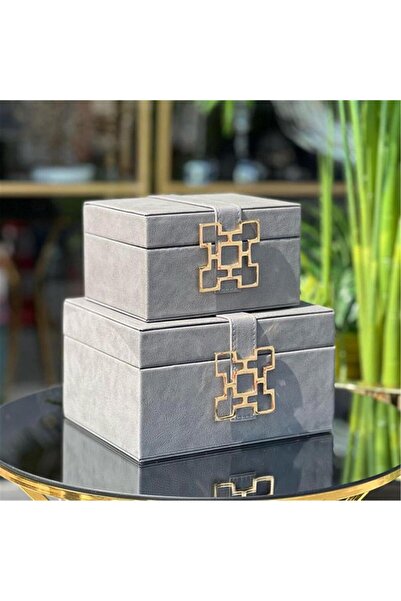 MIARIK DESIGN & DEKORASYON 2 Kareli Deri Kutu 8x16 10x20 Cm