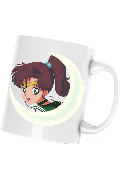 OEM Sailor Moon Jupiter Cartoon Mug, white, 330 ml