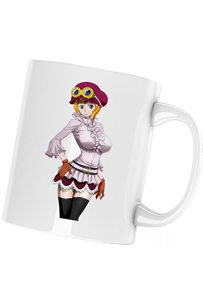 OEM One Piece Koala Anime Manga Girl Mug, white, 330 ml