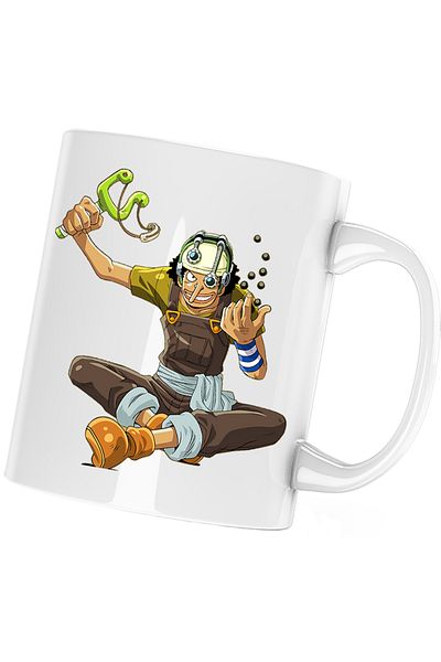 OEM Cana One Piece Usopp Art Prastie Anime, alba, 330 ml