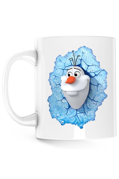 OEM Disney Elsa Frozen Olaf Om de Zapada Cane, alba, 330 ml