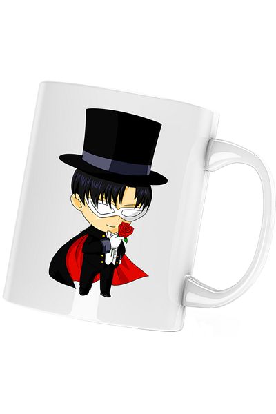 OEM Tuxedo Mask Valentines Day Dragobete mug, white, 330 ml