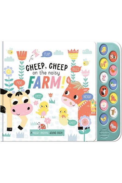 North Parade Children's book, NPP, Cheep Cheep On The Noisy Farm - Children's 12 Button Sound Book, 3+ years