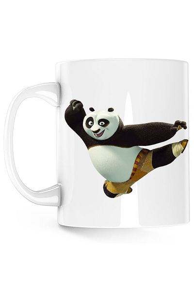 OEM Cana Kung Fu Panda Muay Thai 3D Minecraft, white, 330 ml