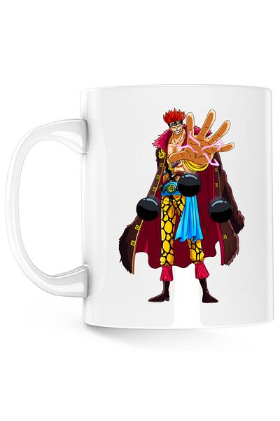 OEM Cana One Piece Eustass Captain Kid Pirate South Blue, alba, 330 ml