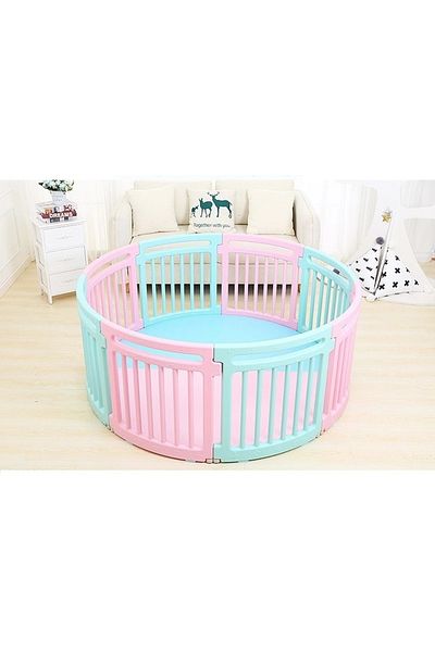 Nichiduta Garden Nichiduta Garden Round Play Yard Pink indoor/outdoor playground fence with rounded edges