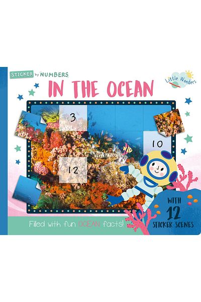 North Parade Children's book, NPP, In The Ocean - Children's Sticker By Number Activity Book, 3+ years