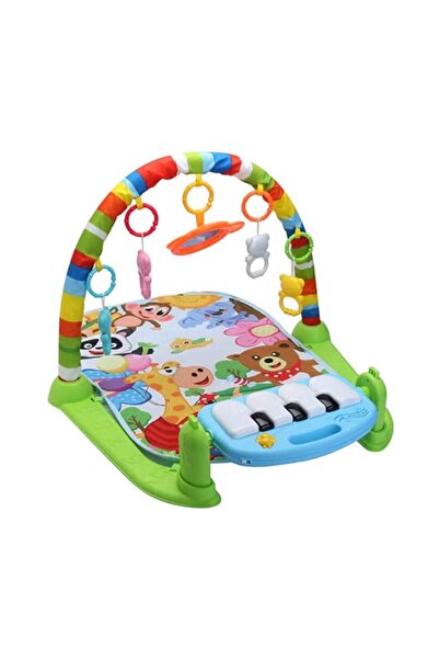 rexa سجادة لياقة بدنية للأطفال 3 في 1 مع لوحة مفاتيح بيانو وسجادة لعب على شكل...