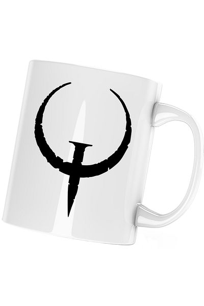 OEM Cana Quake Champions Arena Logo Emblem, alba, 330 ml