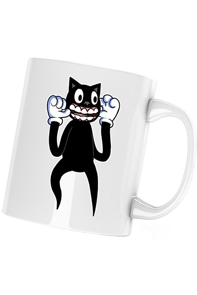 OEM Cana Cartoon Cat Scary Minecraft, alba, 330 ml