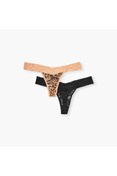 FAV Set of 2 - Assorted Lace Thongs