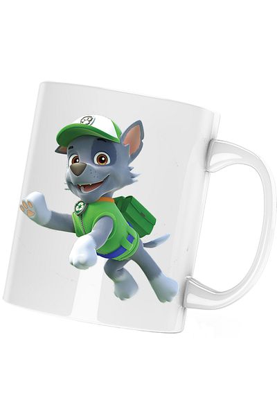 OEM Paw Patrol Rocky Mechanic Service Puppy Mug, white, 330 ml