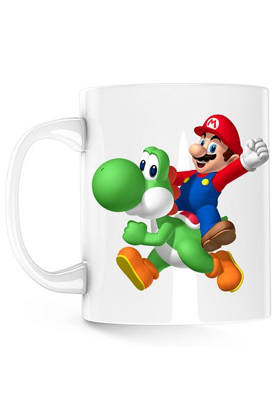 OEM Cana Mario Yoshi Super Game Hero, alba, 330 ml